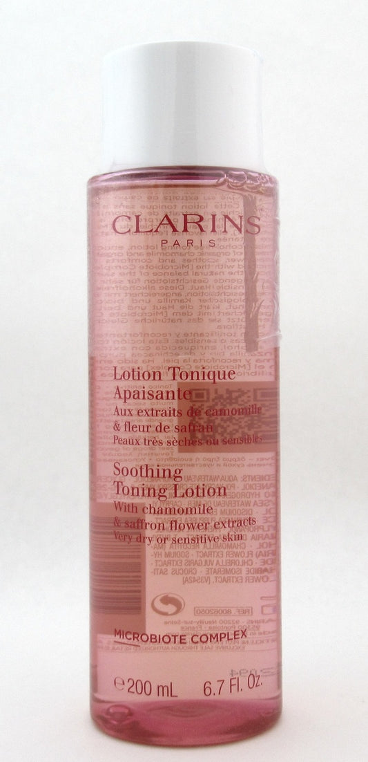 Clarins Soothing Toning Lotion Very Dry or Sensitive Skin 200 ml./ 6.7 oz. New