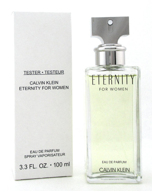 Eternity by Calvin Klein 3.3 oz. Eau de Parfum Spray for Women. New Tester