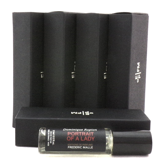 Frederic Malle Portrait of a Lady 0.12 oz./3.5 ml. Eau de Parfum Travel Spray for Women. LOT of 5 vials. New