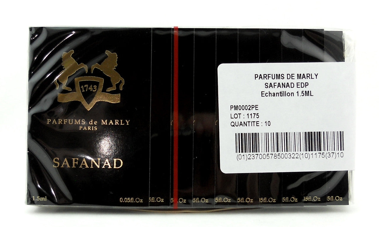 Safanad by Parfums De Marly 1.5 ml. EDP Vial Spray for Women. Pack of 10 pcs. Sealed Bag.