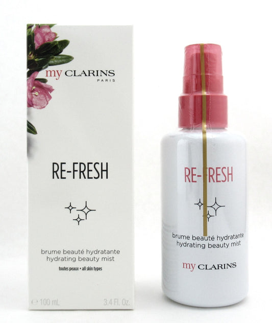 Clarins Re-Fresh Hydrating Beauty Mist All Skin Types 100 ml./ 3.4 oz. New In Box
