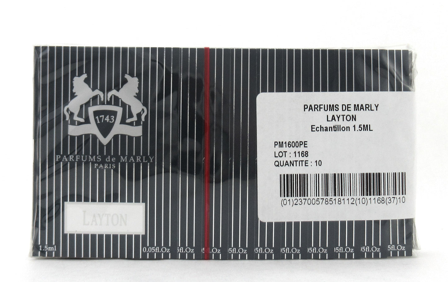 Layton by Parfums De Marly 1.5 ml./0.05 oz. EDP Vial Spray for Unisex. Pack of 10 pcs. Sealed Bag