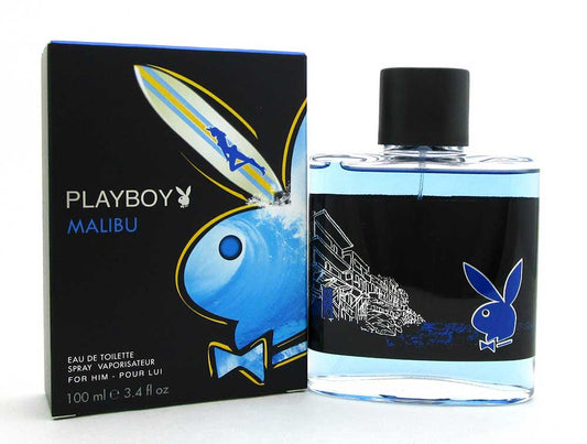Playboy Malibu Eau de Toilette Spray for Men 3.4 oz./100 ml. New