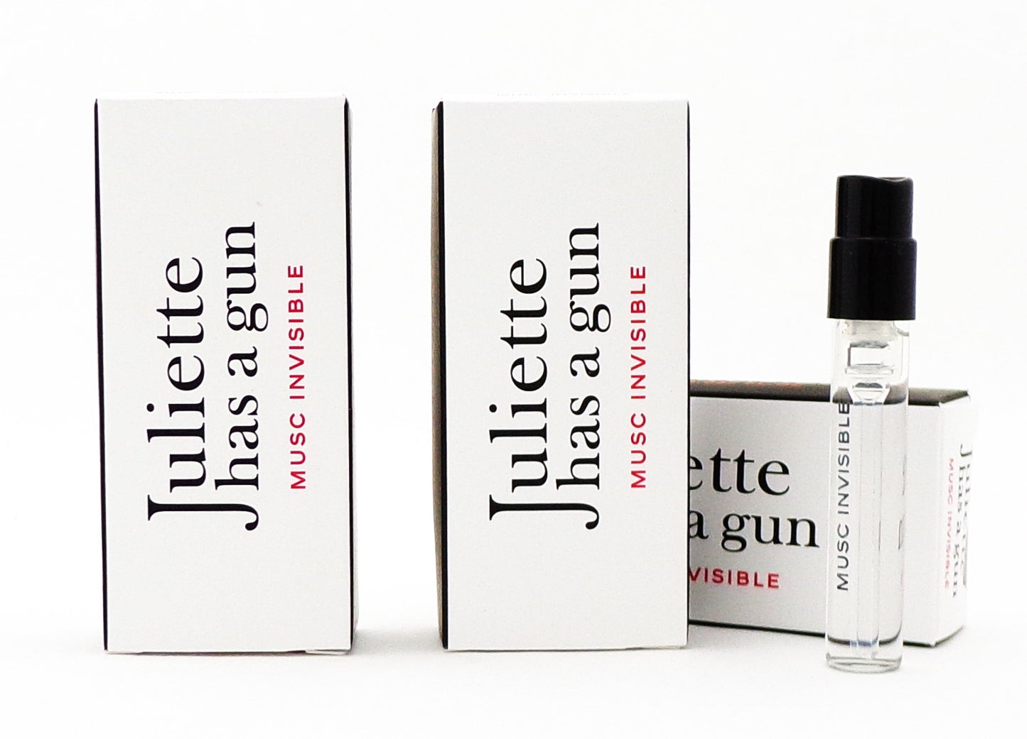 MUSC INVISIBLE by Juliette Has a Gun 0.057 oz. Eau de Parfum Sample Spray for Women LOT of 3 VIALS New