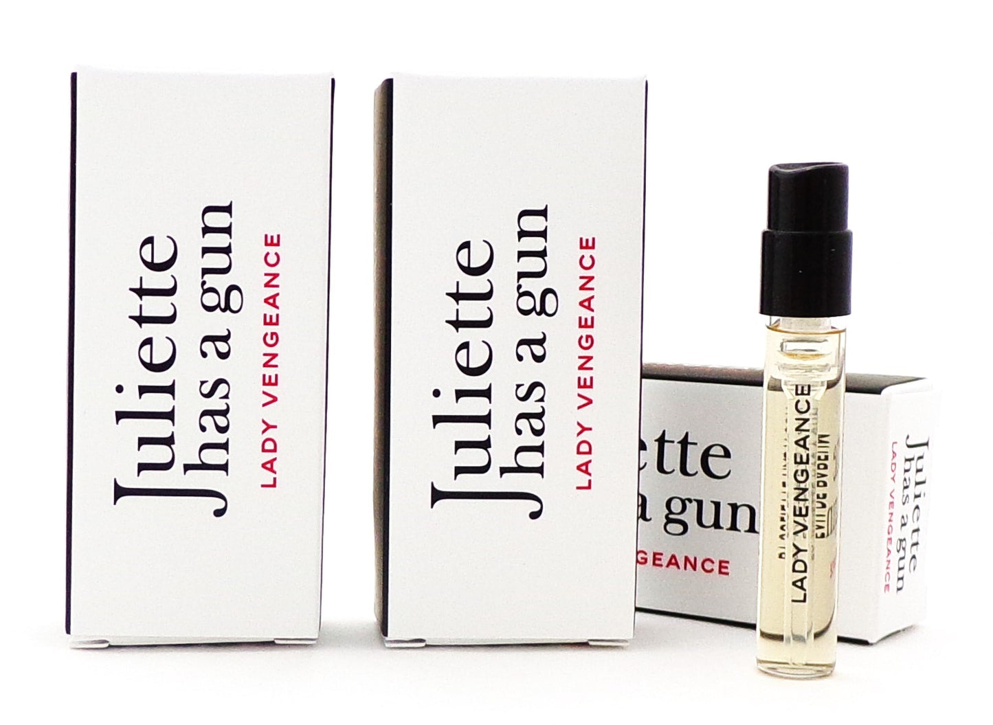 LADY VENGEANCE by Juliette Has a Gun 0.057 oz. Eau de Parfum Sample Spray for Women LOT of 3 VIALS New