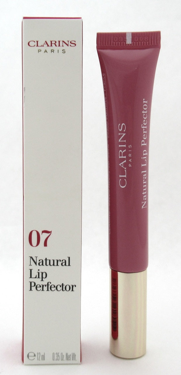 Clarins Natural Lip Perfector 07 Toffee Pink Shimmer Full Size 12 ml./ 0.35 oz. New