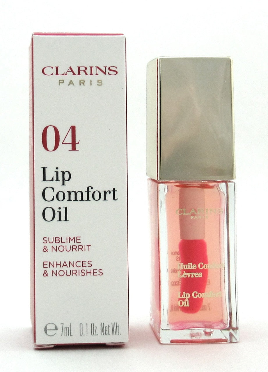 Clarins Lip Comfort Oil 04 Candy Enhances & Nourishes 7 ml. / 0.1 oz. New in Box