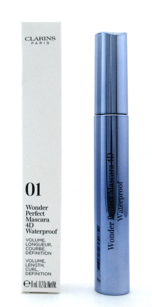 Clarins Wonder Perfect Mascara 4D Waterproof 01 Perfect Black 8 ml./ 0.2 oz. New Tester