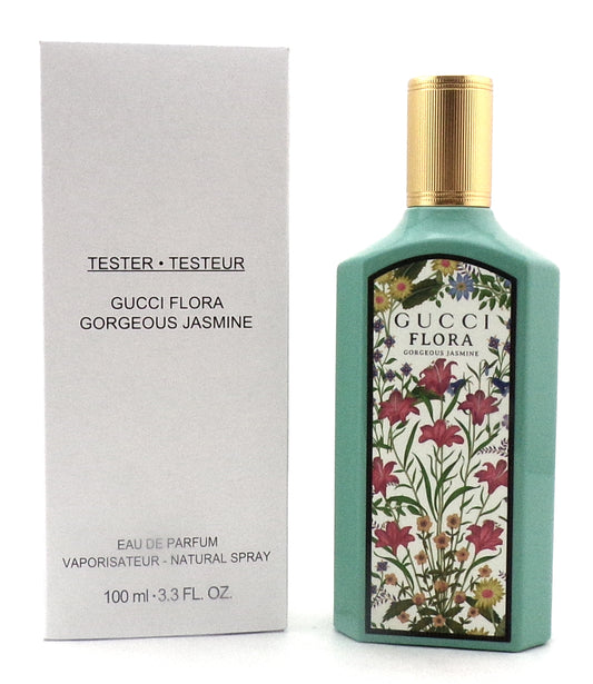 Gucci Flora Gorgeous Jasmine 3.3 oz Eau de Parfum Spray for Women. New Tester w/Cap