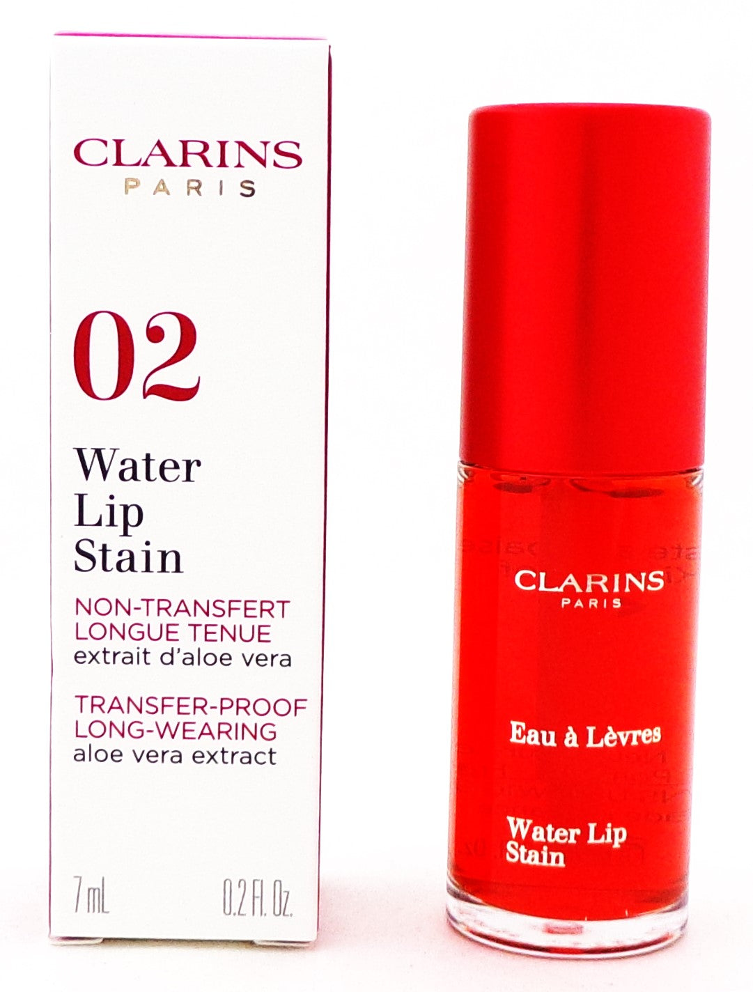 Clarins Water Lip Stain 02 ORANGE WATER 0.2 fl oz. New