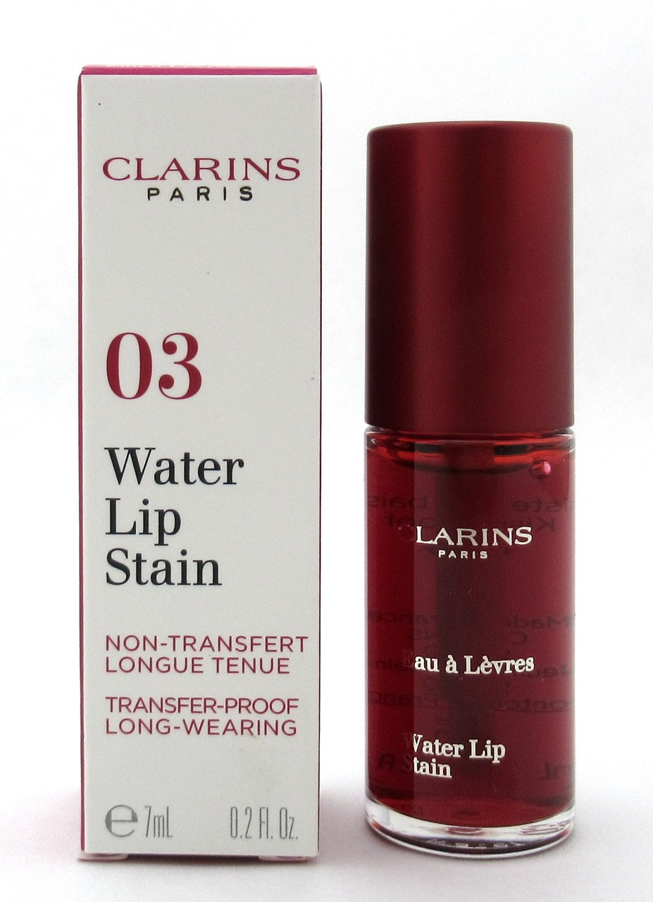 Clarins Water Lip Stain 03 RED WATER 0.2 fl oz. New