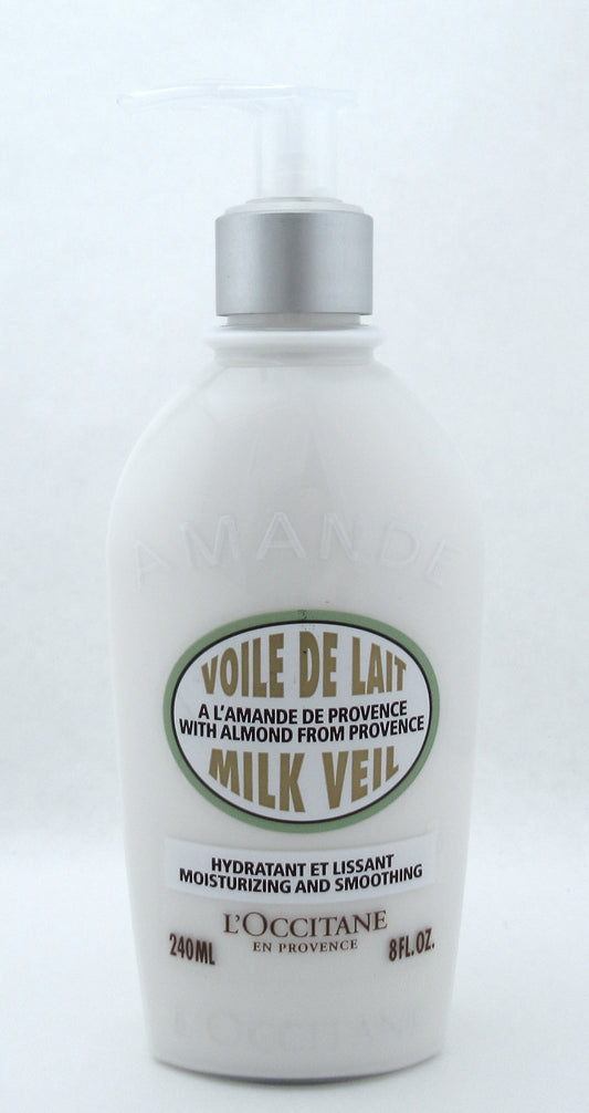 L'Occitane Almond Milk Veil Moisturizing and Smoothing 240 ml./ 8.0 oz. New