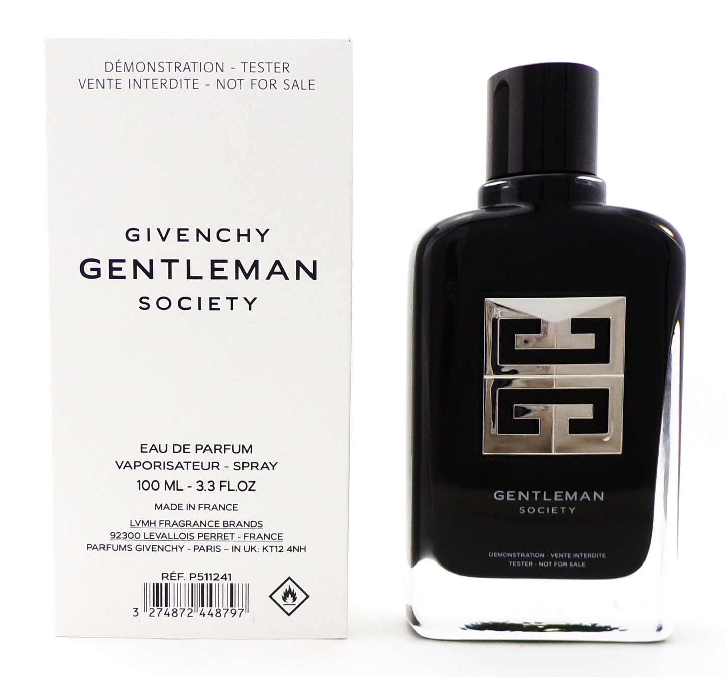 Gentleman SOCIETY by Givenchy 3.3 oz. Eau De Parfum Spray for Men TESTER w/Cap