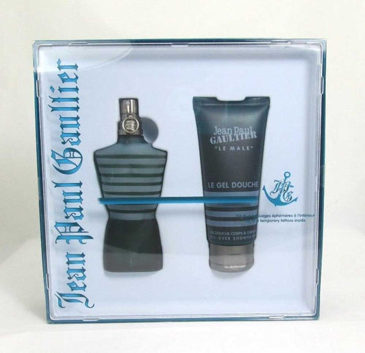 Le Male by Jean Paul Gaultier Set:2.5EDT+3.3Sh.Gel+Kit of 6Temp.Tattoo
