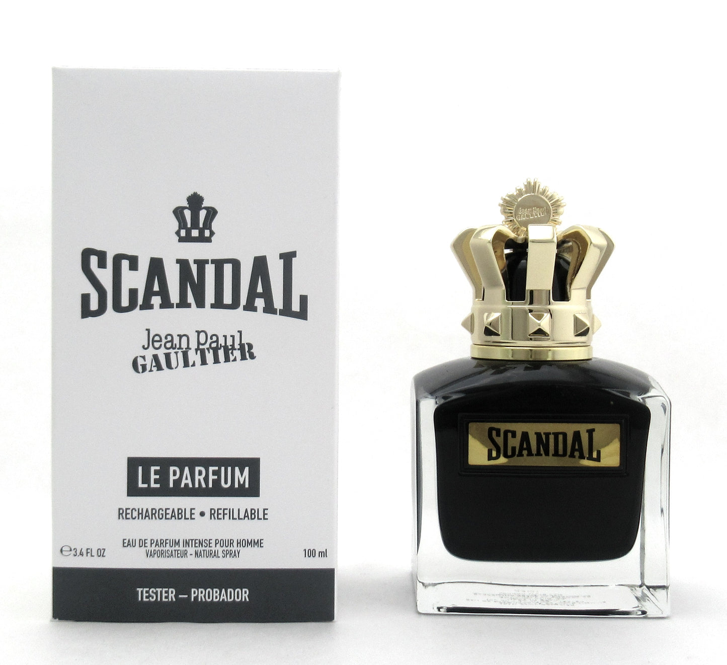 Jean Paul Gaultier Scandal LE PARFUM EDP Intense Pour Homme Refillable 3.4 oz./ 100 ml. New Tester w/Cap