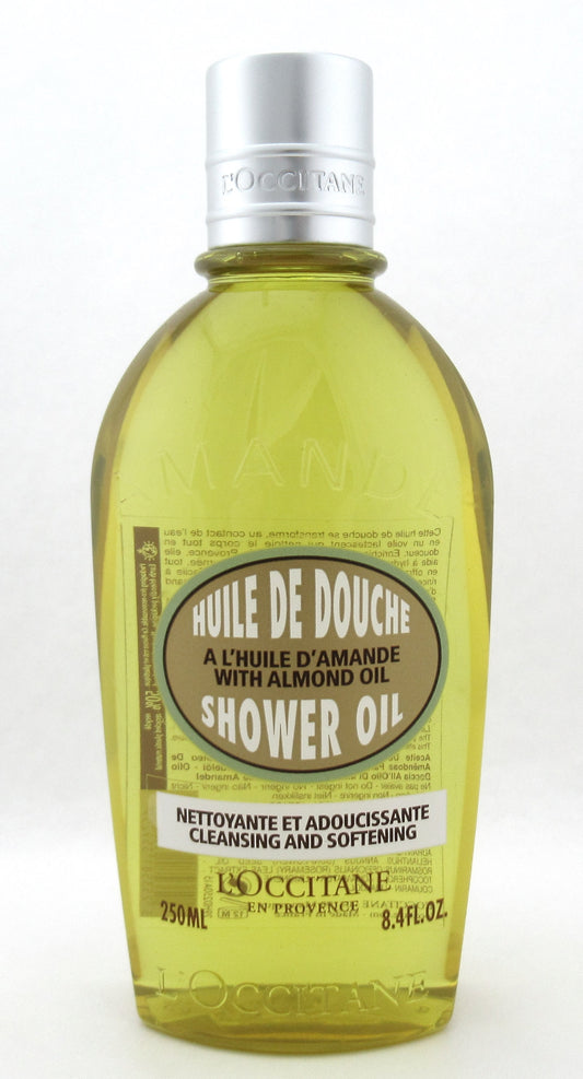 L'Occitane Almond Cleansing & Softening Shower Oil 250 ml./ 8.4 oz. New