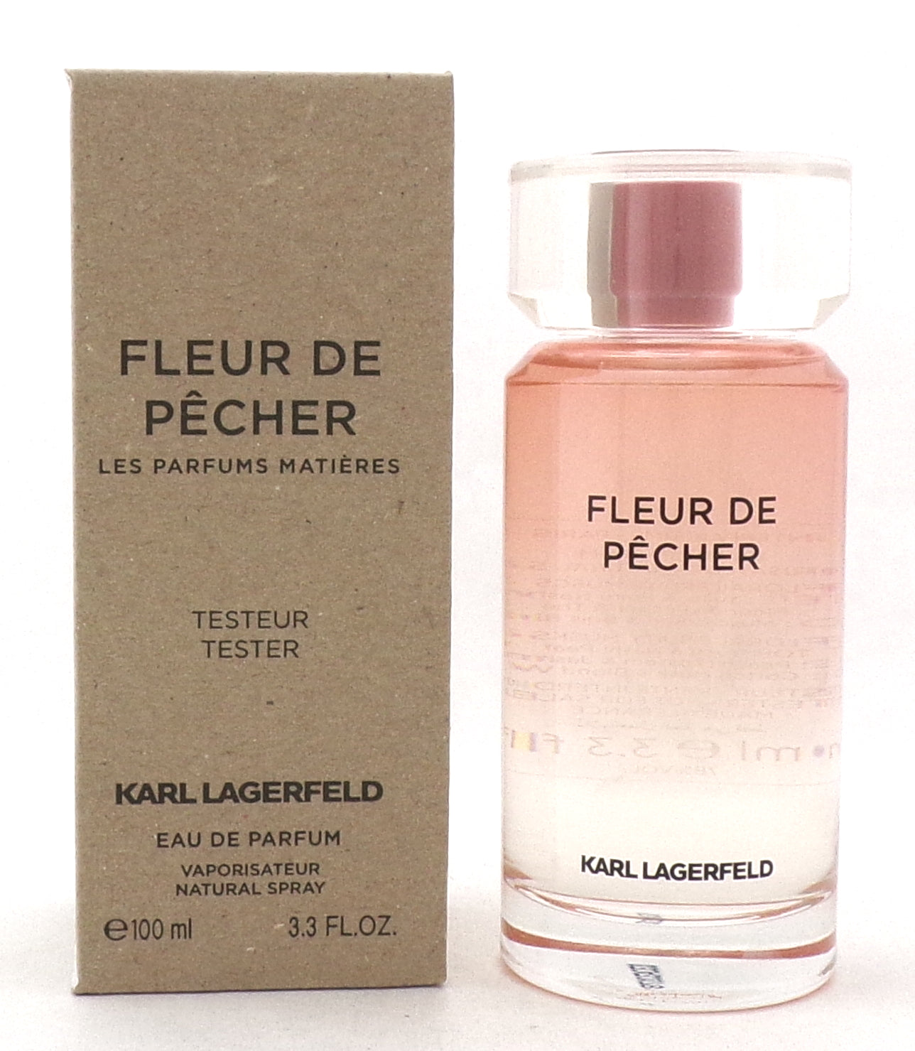 FLEUR DE PECHER by Karl Lagerfeld 3.3 oz Eau de Parfum Spray for Women. New Tester w/Cap