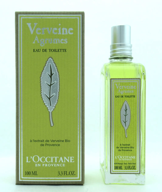 L'OCCITANE Citrus Verbena Eau de Toilette Spray 100 ml./ 3.3 oz. NEW In Box
