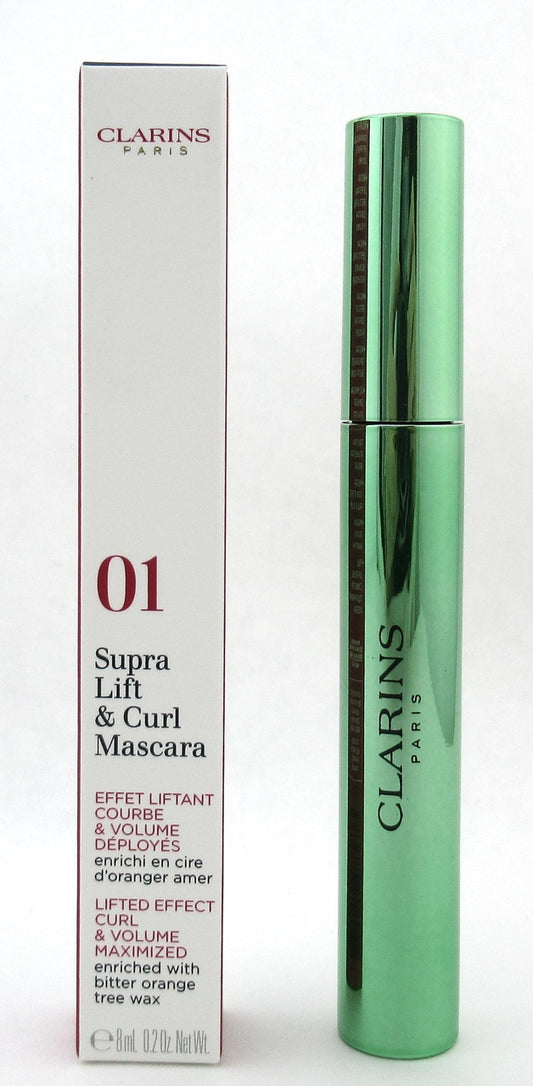Clarins Supra Lift & Curl Mascara 01 Intense Black 8 ml./ 0.2 oz. New In Box
