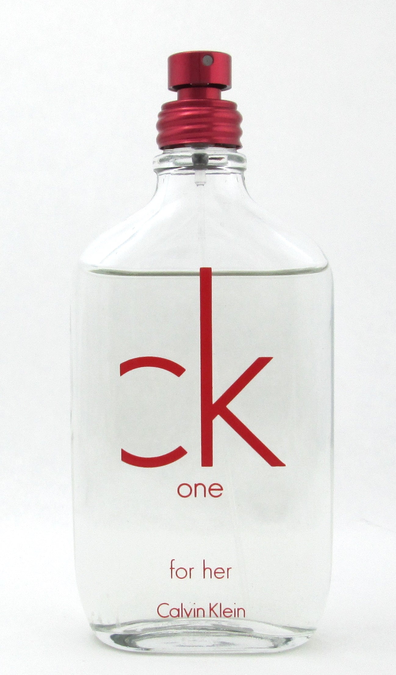 CK One Red Edition for Her by Calvin Klein EDT Spray for Women 3.4 oz. LOWFILL Bottle NO BOX
