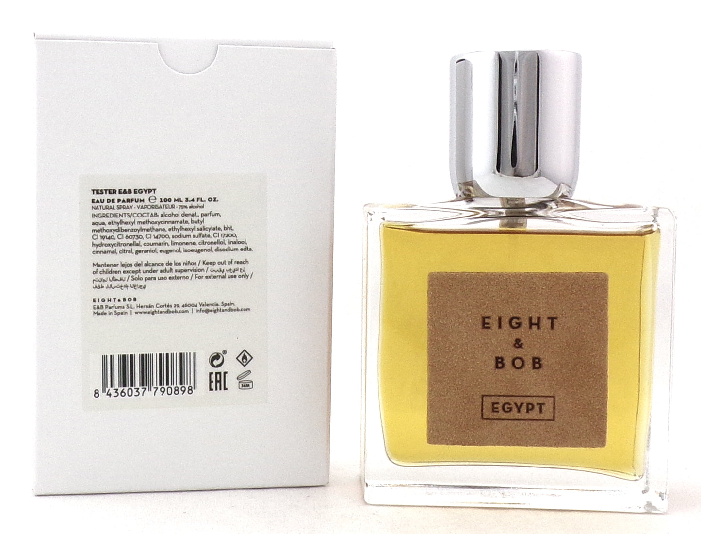 Egypt by Eight & Bob 3.4 oz./ 100 ml. Eau de Parfum Spray Unisex. New Tester w/Cap