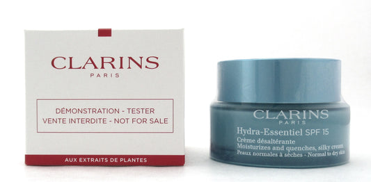 Clarins Hydra-Essentiel SPF 15 Silky Cream Normal to Dry Skin 50 ml./ 1.7 oz. New Tester