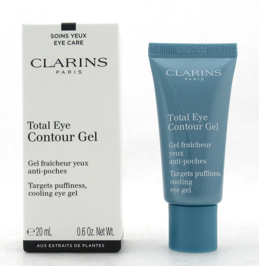 Clarins Total Eye Contour Gel 20 ml./ 0.6 oz. Tube is foil Sealed New Tester