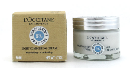 L'OCCITANE 5% Shea Butter Light Comforting Cream 50ml/1.7oz New Foil Sealed Jar