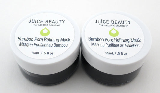 Juice Beauty Bamboo Pore Refining Mask 15 ml./0.5 oz. Lot of 2 Travel Size New