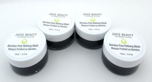 Juice Beauty Bamboo Pore Refining Mask 15 ml./0.5 oz. Lot of 4 Travel Size New