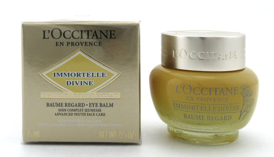 L'Occitane Immortelle Divine Eye Balm 15 ml./ 0.5 oz. New Sealed Box