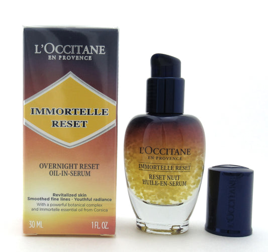 L'Occitane Immortelle Reset Overnight Reset Oil-In Serum 30 ml./1 oz. New Sealed