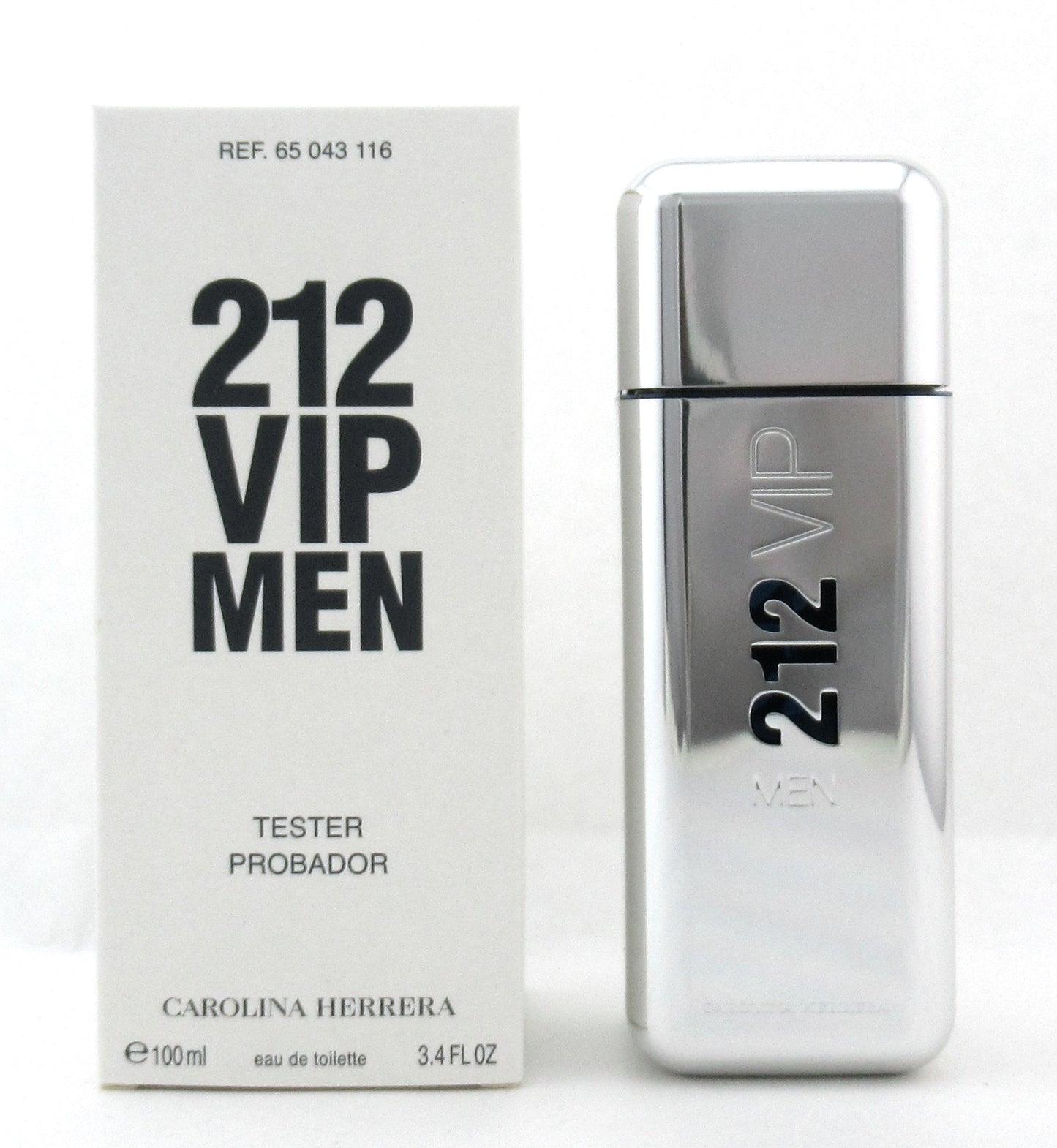 212 VIP Men by Carolina Herrera 3.4 oz. Eau de Toilette Spray. New Tester w/Cap