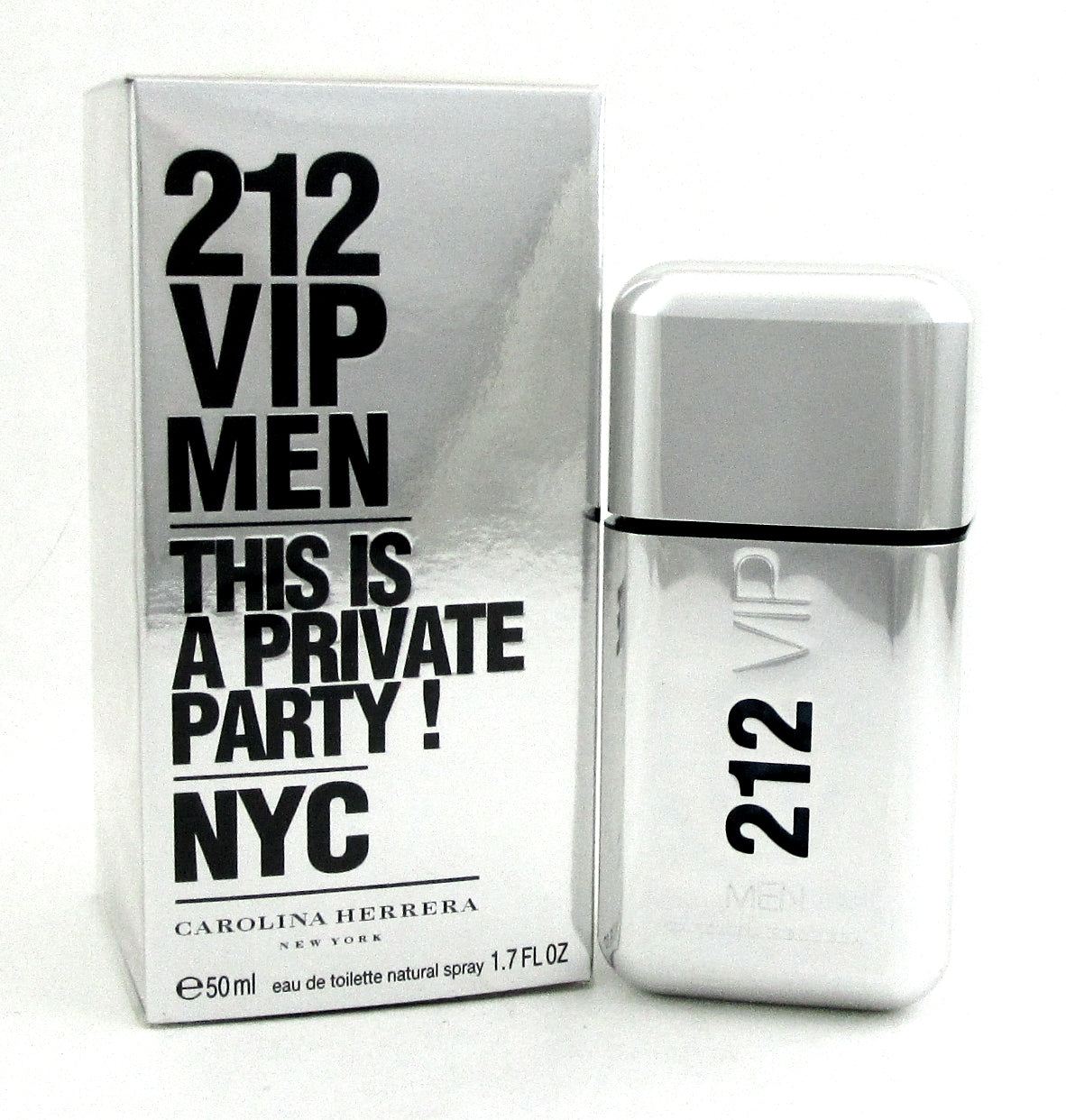 212 VIP Men Herrera Eau de Toilette Spray 1.7 oz./ 50 ml. NIB