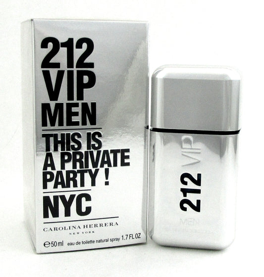 212 VIP Men Herrera Eau de Toilette Spray 1.7 oz./ 50 ml. NIB