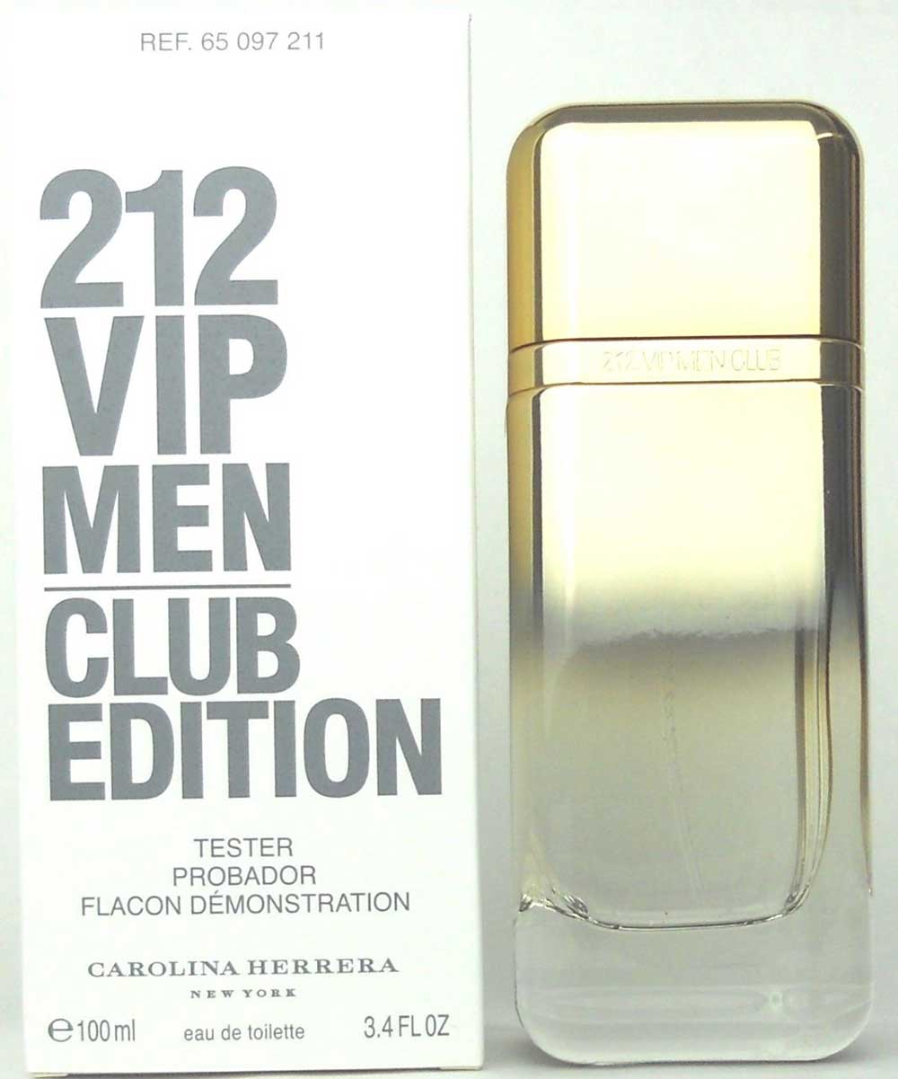 212 Vip Men Club Edition by Carolina Herrera EDT Spray 3.4 oz.*Tester
