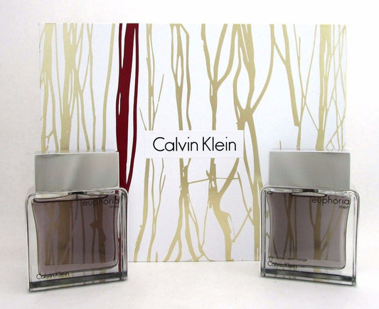 Euphoria Men by Calvin Klein Set: EDT Spray 3.4oz.+ A/Sh Lotion 3.4oz.