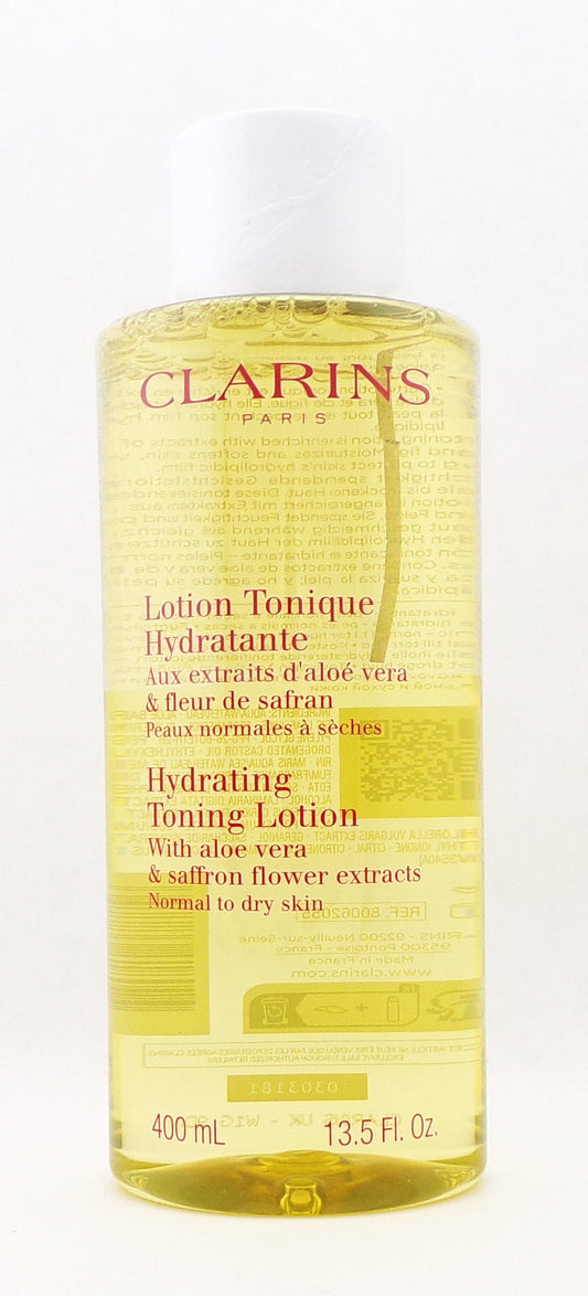 Clarins Hydrating Toning Lotion With Aloe Vera 400 ml./ 13.5 oz. New