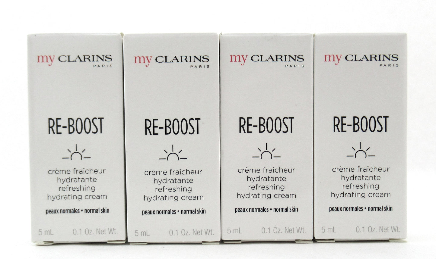 Clarins My Clarins Re-Boost Refreshing Hydrating Cream Sample 5 ml. Lot of 4 New