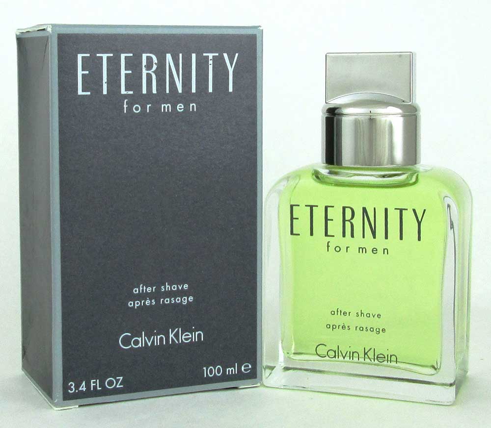 Eternity Calvin Klein After Shave Splash 3.4 oz. for Men *Damaged Box
