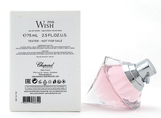 Pink Wish by Chopard Eau De Toilette Spray 75 ml./ 2.5 oz. New Tester with Cap
