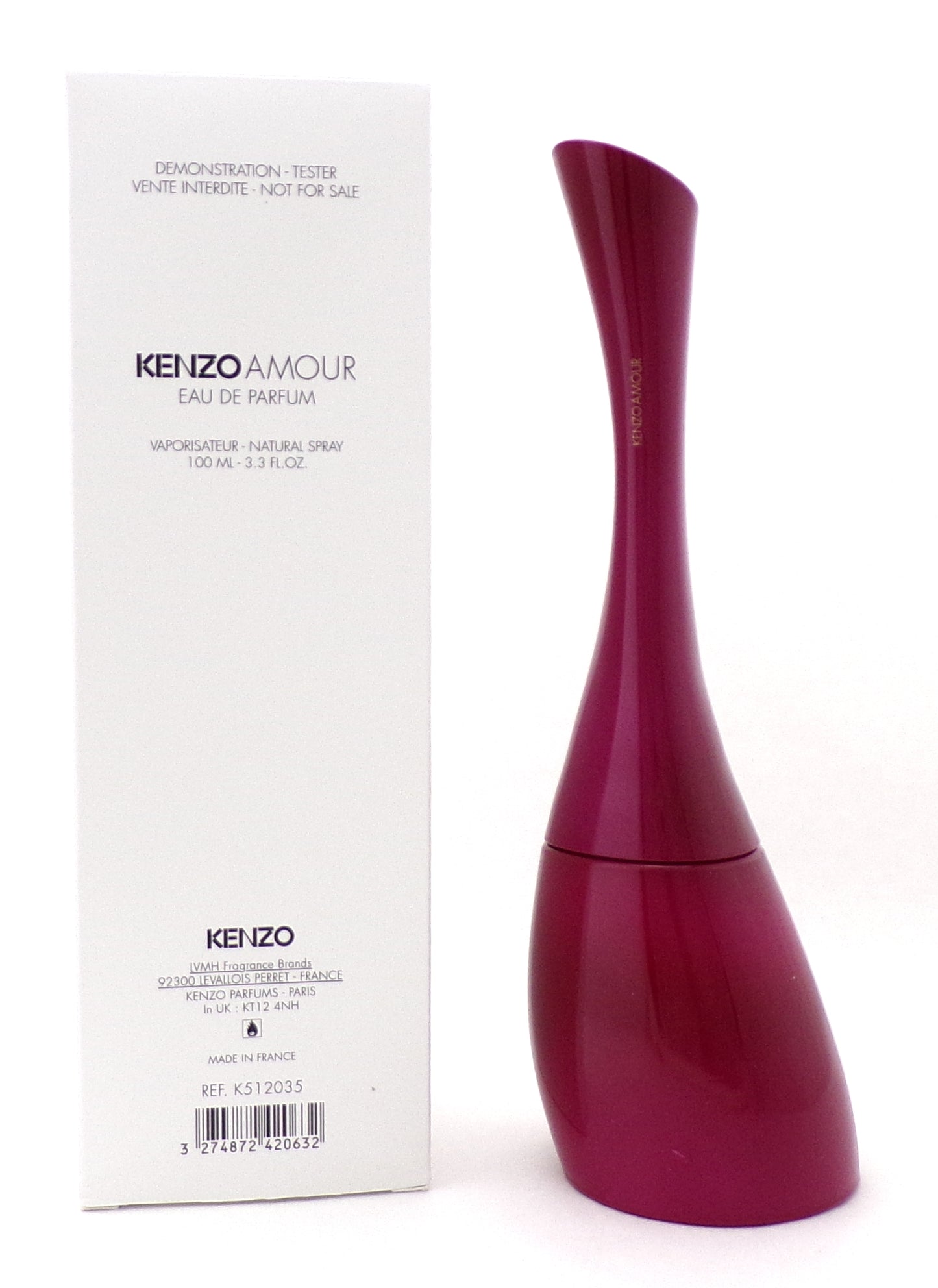 Kenzo Amour by Kenzo 3.3 oz Eau de Parfum Spray for Women. New Tester w/Cap