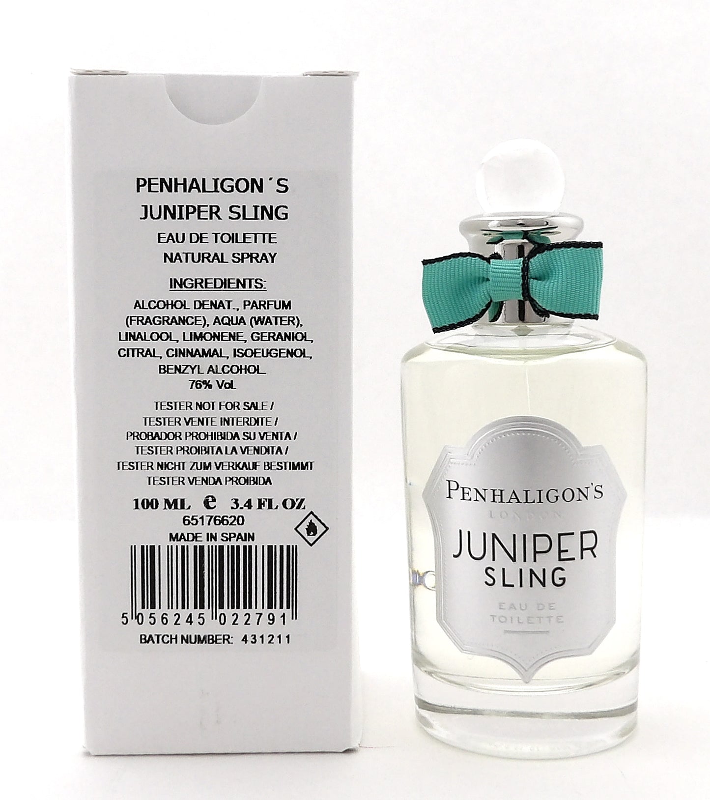 JUNIPER SLING by Penhaligon's 3.4 oz./ 100 ml. Eau de Toilette Spray Unisex New Tester w/Cap