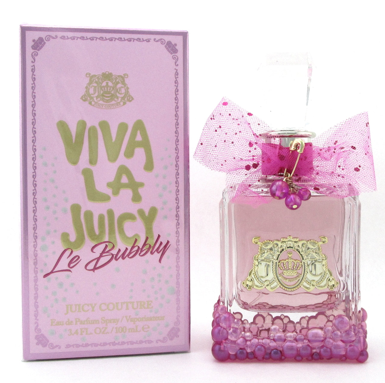 Viva Le Juicy Le Bubbly Juicy Couture 3.4 oz. EDP Spray Women. New DAMAGED Box