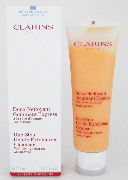 Clarins One-Step Gentle Exfoliating Cleanser with Orange Extract All Skin 125 ml./ 4.3 oz. New