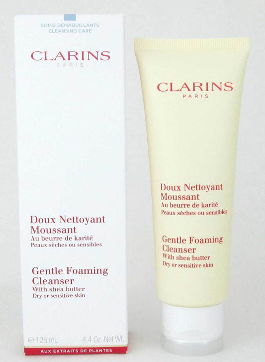 Clarins Gentle Foaming Cleanser with Shea Butter Dry Skin 4.4 oz NIB