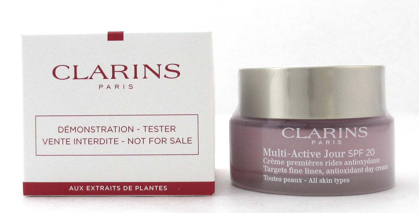 Clarins Multi Active Jour SPF 20 Day Cream All Skin Types 50 ml./ 1.7 oz. New Tester