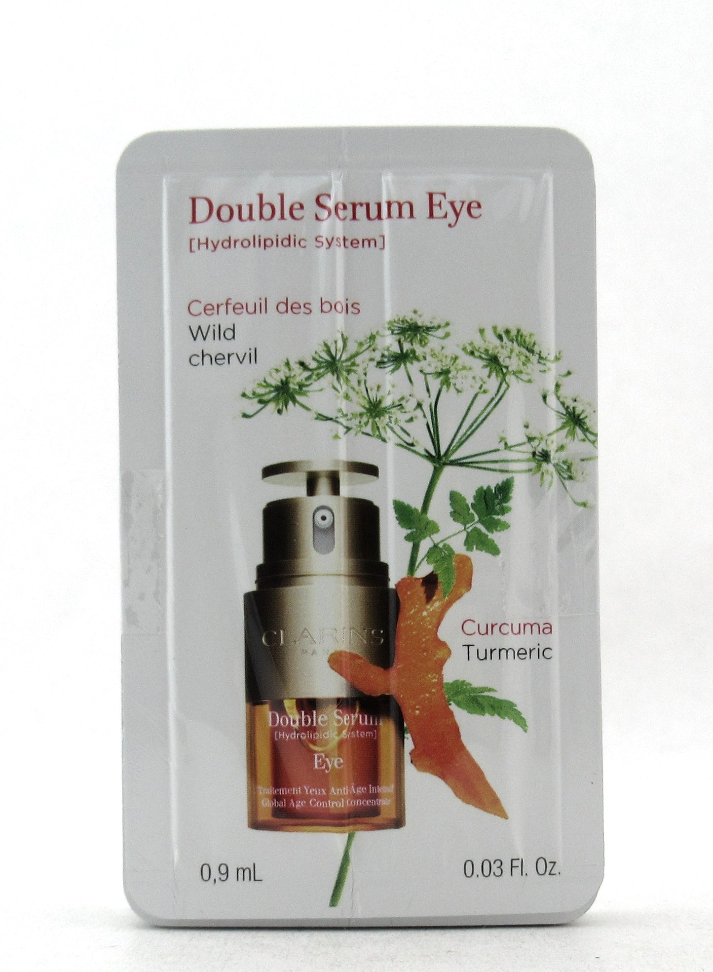 Clarins Double Serum Eye 0.03 oz./ 0.9 ml. Each Sample Sachet Lot of 10