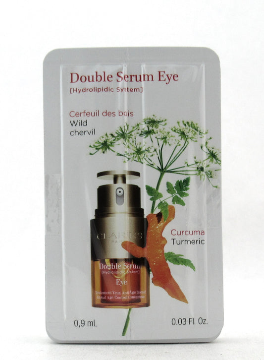 Clarins Double Serum Eye 0.03 oz./ 0.9 ml. Each Sample Sachet Lot of 10