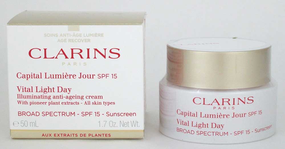 Clarins Vital Light Day Illuminating Anti Ageing Cream All Skin 1.7 oz